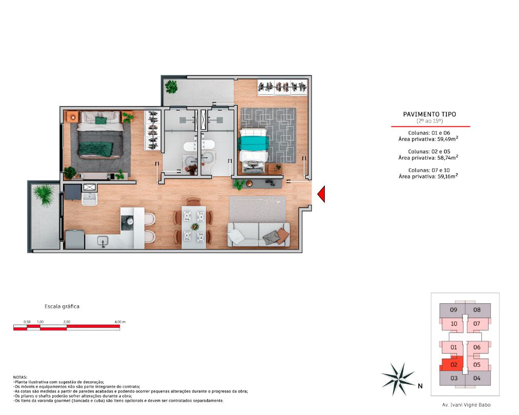 Oásis II - Apartamento à Venda em Bairro da Luz, Nova Iguaçu